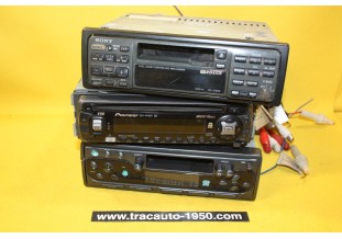 LOT DE 3 AUTORADIOS CASSETTES et CD...AUTOS VINTAGE COLLECTION