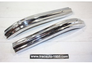 PAIRE D'EMBOUTS DE PARE CHOC L/330mm...AUTOS ANCIENNES COLLEXTION