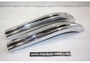 PAIRE D'EMBOUTS DE PARE CHOC L/330mm...AUTOS ANCIENNES COLLEXTION