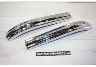PAIRE D'EMBOUTS DE PARE CHOC L/330mm...AUTOS ANCIENNES COLLEXTION