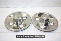 LOT DE 2 ENJOLIVEURS DE ROUE INOX Ø 170mm...ALFA ROMEO
