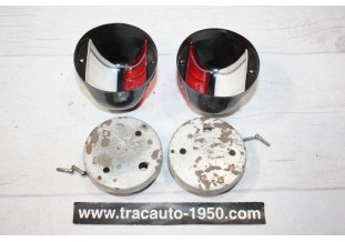 PAIRE DE FEUX DE POSITION MAD 909 Ø 65mm...AUTOS CAMIONS ANCIENS COLLECTION