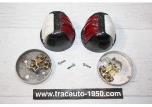 PAIRE DE FEUX DE POSITION MAD 909 Ø 65mm...AUTOS CAMIONS ANCIENS COLLECTION
