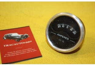 MANO AMPEREMETRE OS 20 AMP Ø 56mm...AUTOS AVANT GUERRE