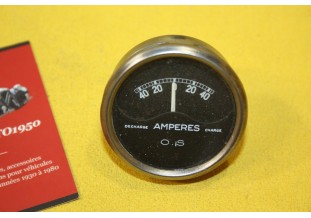 MANO AMPEREMETRE OS 40 AMP Ø 56mm...AUTOS AVANT GUERRE