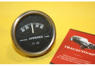 MANO AMPEREMETRE OS 40 AMP Ø 56mm...AUTOS AVANT GUERRE