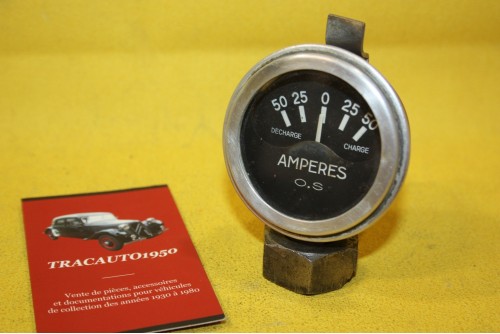 MANO AMPEREMETRE 50A OS...AUTOS ANCIENNES DIVERS