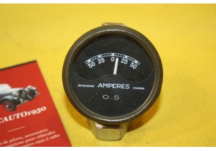 MANO AMPEREMETRE OS 50 AMP Ø 58mm...AUTOS AVANT GUERRE
