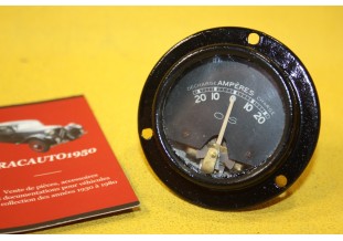 MANO AMPEREMETRE OS 20 AMP Ø 68mm...AUTOS AVANT GUERRE