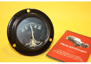 MANO AMPEREMETRE OS 20 AMP Ø 68mm...AUTOS AVANT GUERRE