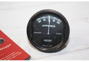 MANO AMPEREMETRE JAEGER 20 AMP Ø 56mm...AUTOS AVANT GUERRE