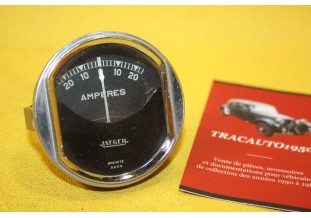 MANO AMPEREMETRE JAEGER 20 AMP Ø 56mm...AUTOS AVANT GUERRE