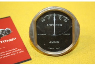 MANO AMPEREMETRE JAEGER 20 AMP Ø 56mm...AUTOS AVANT GUERRE