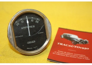 MANO AMPEREMETRE JAEGER 20 AMP Ø 56mm...AUTOS AVANT GUERRE
