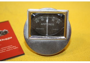 MANO AMPEREMETRE JAEGER 20 AMP Ø 56mm...AUTOS AVANT GUERRE