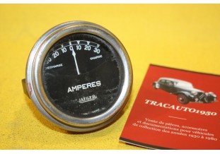 AMPEREMETRE JAEGER 30 AMP Ø 58mm...AUTOS ANCIENNES COLLECTION