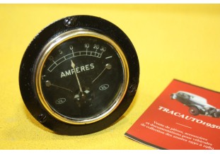 MAMO AMPEREMETRE VL 30 AMP Ø 50mm...AUTOS CAMIONS AVANT GUERRE