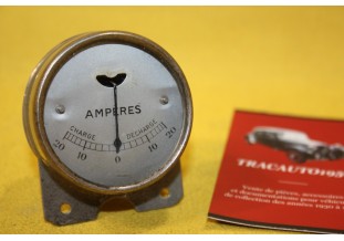 MAMO AMPEREMETRE 20 AMP Ø 52mm...RENAULT PANHARD LEVASSOR 10CV