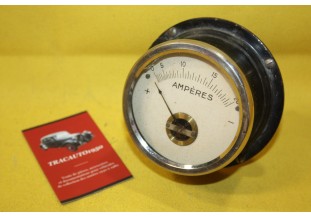 MAMO AMPEREMETRE 20 AMP Ø 107mm...AUTOS CAMIONS AVANT GUERRE