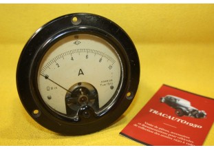 MAMO AMPEREMETRE BL 10 AMP Ø 85mm...AUTOS CAMIONS AVANT GUERRE