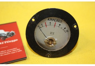 MAMO AMPEREMETRE 10 AMP Ø 70mm...AUTOS CAMIONS AVANT GUERRE