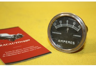 MANO AMPEREMETRE 20 AMP Ø 45mm...MOTOS ANCIENNES