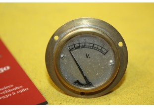 MANO VOLTMETRE 6V Ø 41mm...MOTOS ANCIENNES