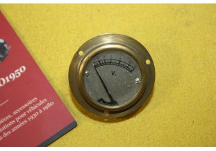 MANO VOLTMETRE 6V Ø 41mm...MOTOS ANCIENNES