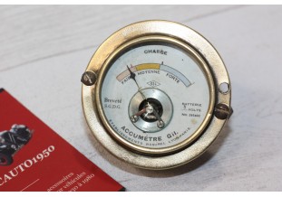 MANO ACCUMETRE 6V GIL RASUREL 293482...AUTOS ANCIENNES COLLECTION voir descriptif