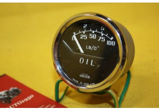 MANO DE PRESSION D'HUILE JAEGER MECANIQUE 100 lb/o"...AUSTIN MINI TRIUMPH  MG MORRIS