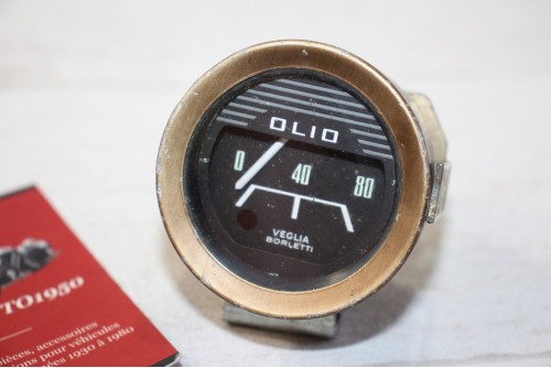 MANO DE TEMPERATURE D'HUILE VEGLIA 12v 80 C°...AUTOS VINTAGE COLLECTION