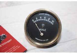 MANO DE PRESSION D'HUILE CP MECANIQUE 10 kg/cm2...AUTOS ANCIENNES COLLECTION