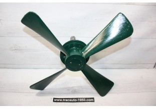 HELICE DE VENTILATEUR 4 PALES AVEC POULIE...FIAT 509 511 513  ???