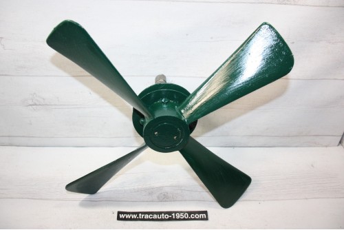 HELICE DE VENTILATEUR 4 PALES AVEC POULIE...FIAT 509 511 513  ???