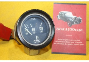 MANO DE TEMPERATURE D'EAU VEGLIA 12V 120 C°...R8 S R8 GORDINI SIMCA RALLYE voir descriptif