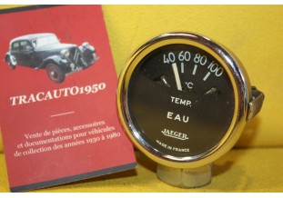 MANO DE TEMPERATURE D'EAU JAEGER 12V 100 C°...AUTOS TRACTEURS ANCIENS