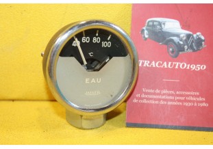 MANO DE TEMPERATURE D'EAU JAEGER 12V 100 C°...AUTOS TRACTEURS ANCIENS