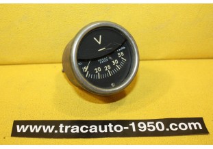 MANO VOLTMETRE PEKLY Ø 58mm...AUTOS ANCIENNES COLLECTION