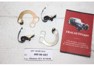 LOT DE 2 JEUX DE RUPTEURS 40000603 POUR ALLUMEURS SEV JUNIOR...4CV DAUPHINE R3 R4