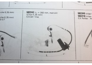 JEU DE RUPTEURS 582242 POUR ALLUMEURS DUCELLIER...CITROEN VISA SUPE...