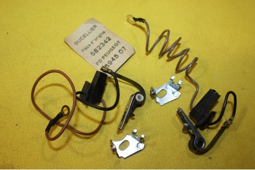 2 JEUX DE RUPTEURS 582342 POUR ALLUMEURS DUCELLIER...PEUGEOT 305 GL/GR/SR BREAK