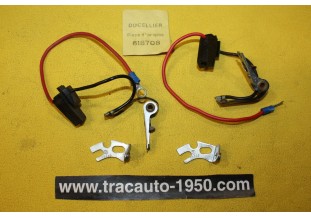 2 JEUX DE RUPTEURS 618708 POUR ALLUMEURS DUCELLIER L/150mm...PEUGEOT 204 304 305