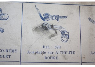 JEU DE RUPTEURS 598 POUR ALLUMEURS AUTO-LITE...DODGE NASH CHRYSLER ...
