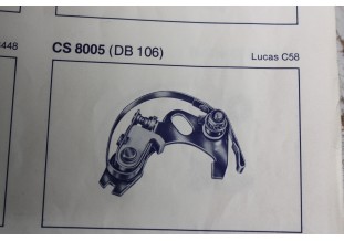 JEU DE RUPTEURS C58 POUR ALLUMEURS LUCAS...AUSTIN MINI JAGUAR MORRI...