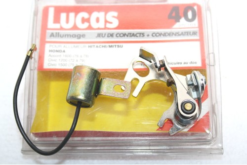KIT RUPTEURS/CONDENSATEUR LUCAS 40 DTJ 105 ...HONDA NISSAN - Tracau...