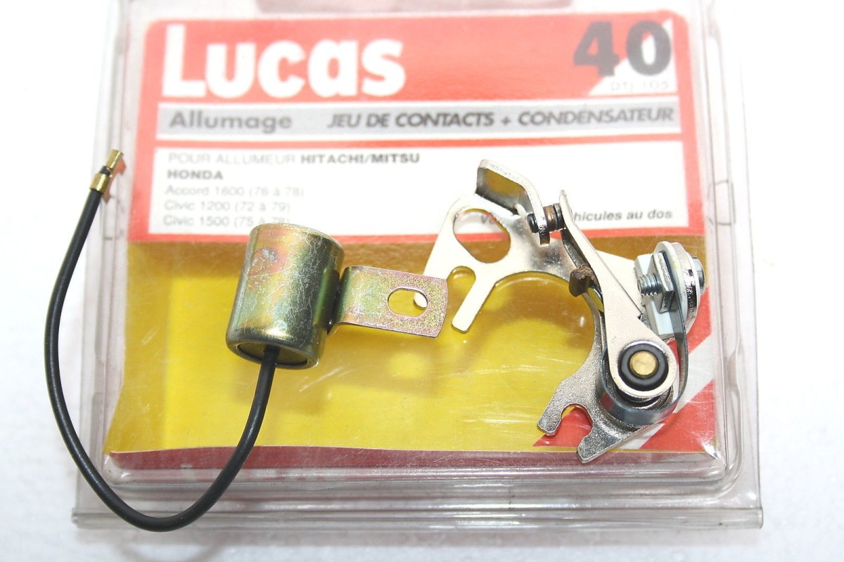 KIT RUPTEURS/CONDENSATEUR LUCAS 40 DTJ 105 ...HONDA NISSAN - Tracau...