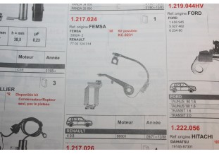 LOT DE 2 RUPTEURS 33926-2 POUR ALLUMEURS FEMSA...RENAULT R14 GTS - ...