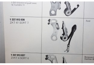 JEU DE RUPTEURS 1237013036 POUR ALLUMEURS BOSCH...FORD TAUNUS 12M -...