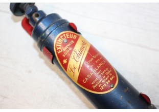 EXINCTEUR DE BORD " LE CHIMISTE " POUR DECORATION...AUTOS ANCIENNES DIVERS