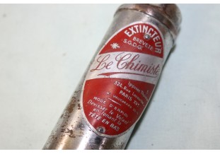 EXINCTEUR DE BORD " LE CHIMISTE " POUR DECORATION...AUTOS ANCIENNES DIVERS